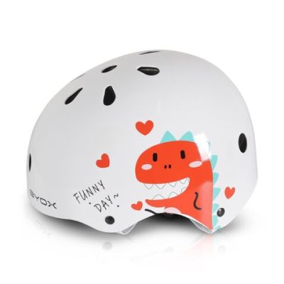 Детска регулируема каска SKATE Byox Y09 54-58 cm бял