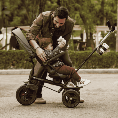 Триколка със сенник KinderKraft ASTON PLUS СИВА
