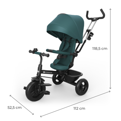 Триколка със сенник KinderKraft ASTON PLUS ЗЕЛЕНА