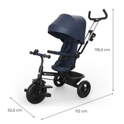 Триколка със сенник KinderKraft ASTON PLUS СИНЯ