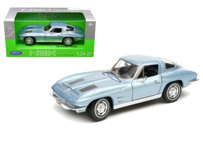 Welly Метална количкаChevrolet Corvette Hard Top 1963 1:24 син