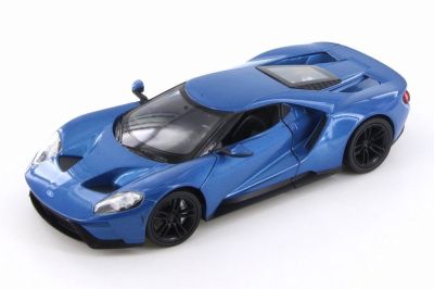 Метална кола Ford GT 2017 Welly 1:24 синя