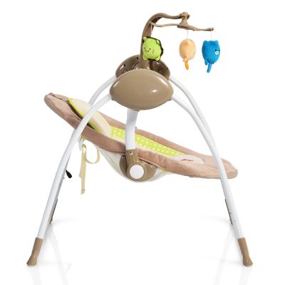 Cangaroo Бебешка люлка Baby Swing+ розов цвят