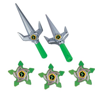 Детски тризъбец и звезди за хвърляне Нинджа зелен SIMBA 108042239