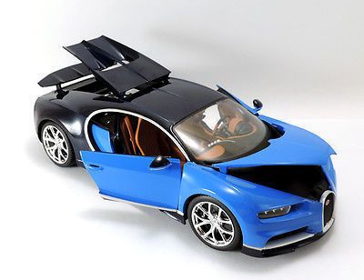 Колекционерска метална кола Bugatti Chiron 2016 Bburago 1:18