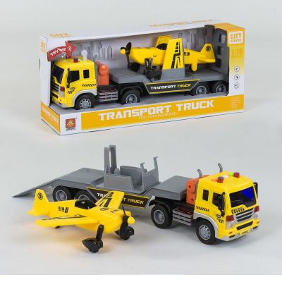 Музикален камион с ремърке и самолет