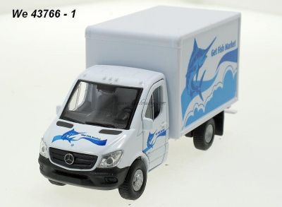 Металeн автомобил Mercedes Benz Sprinter CARGO BOX 1:34 Welly