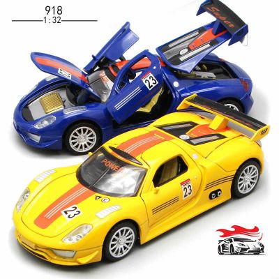 Метална количка 1:32 Porsche 918 със звук и светлини