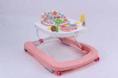 Музикална Детска проходилка ZOO розова