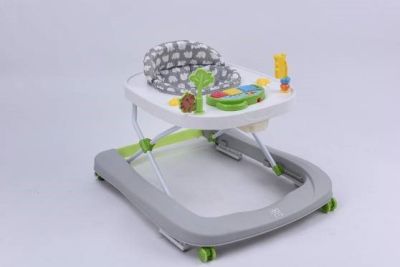 Музикална Детска проходилка ZOO сива