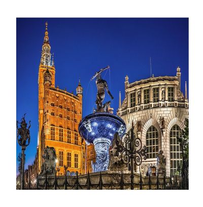 Пъзел Castorland 500 части Нептунов фонтан, Гданск