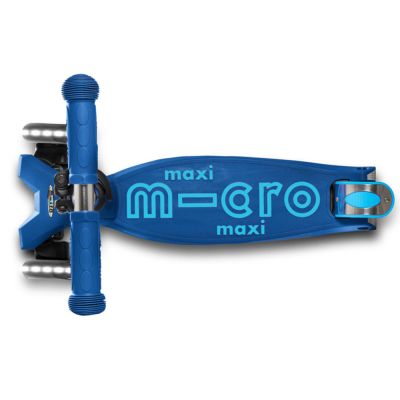 Тротинетка с две колела MAXI MICRO DELUXE LED DELUXE LED Navy