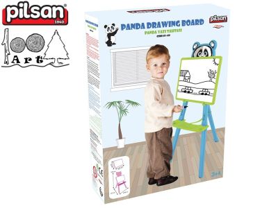Детска дъска за рисуване Панда розова 03418