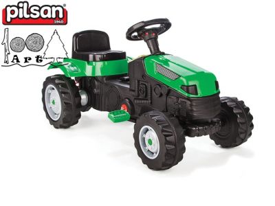 Детски трактор с педали ACTIVE зелен 07314