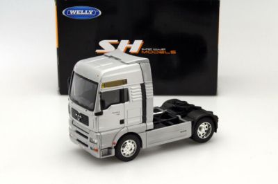 Метален камион влекач Man TG510A WELLY 1/32 сив