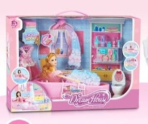 Комплект кукла в баня с вана