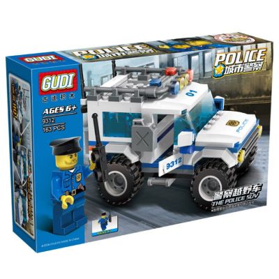 Конструктор Полицейски автомобил GUDI 9312