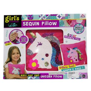 Детска възглавница с пайети Еднорог