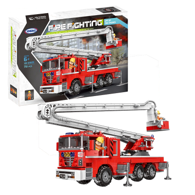 Конструктор пожарна кола със стълба XB-03029
