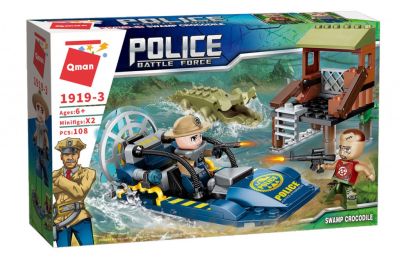 Конструктор Полицейски лодка Qman Q1919-3