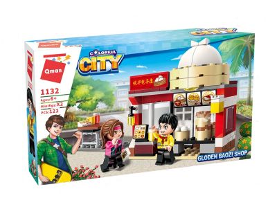 Конструктор Магазин за бързо хранене City Qman Q1132