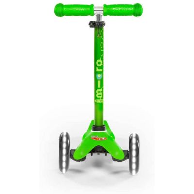 Тротинетка Micro Mini Green LED Deluxe 
