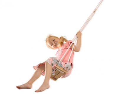 Дървена люлка с въжета Eichhorn 100004503