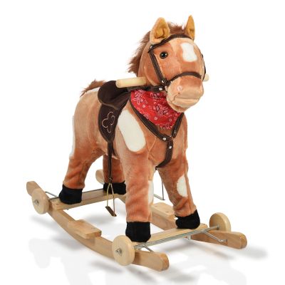 Плюшена люлка Кон THUNDER каки с колелца  