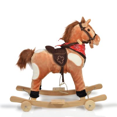 Плюшена люлка Кон THUNDER каки с колелца  