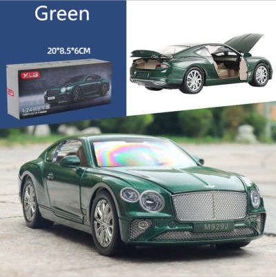 Метален автомобил BENTLEYS Continental GT 1/24 зелена