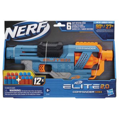 Бластер NERF ELITE 2.0 COMMANDER RD-6 с 12 стрели E9485