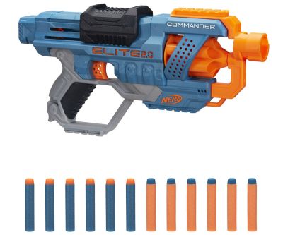 Бластер NERF ELITE 2.0 COMMANDER RD-6 с 12 стрели E9485