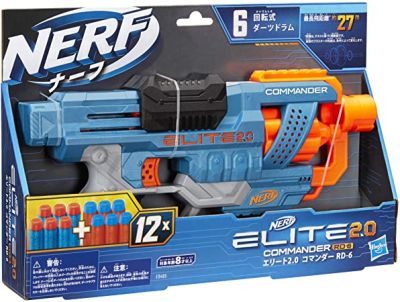 Бластер NERF ELITE 2.0 COMMANDER RD-6 с 12 стрели E9485