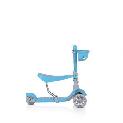 Тротинетка със седалка Bubblegum син