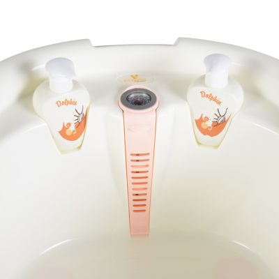 Бебешка вана с аксесоари Мони DOLPHIN розова