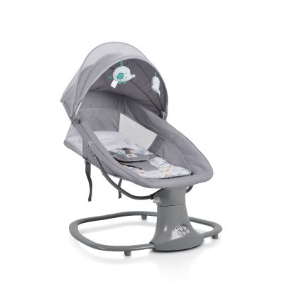 Електрическа бебешка люлка AXEL СИВ