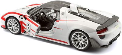 Метална кола Porsche 918 Spyder Weissach Bburago 1:24  