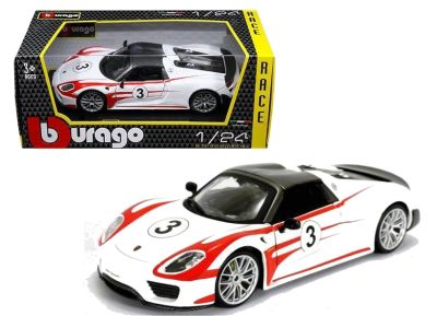 Метална кола Porsche 918 Spyder Weissach Bburago 1:24  