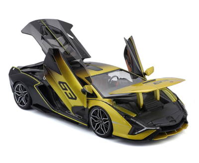 Метална кола Lamborghini Sian FKP 37 с преливащи цветове Bburago Plus 1/18