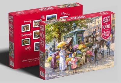 Пъзел Пазар на цветя 1000 части Cherry Pazzi 30226