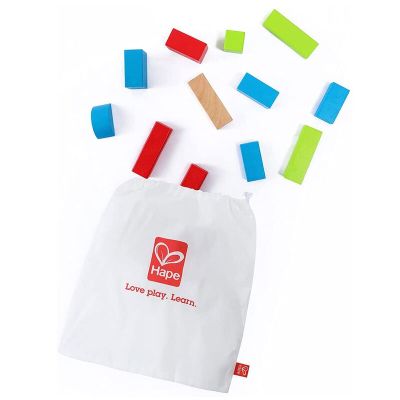 Комплект цветни дървени кубчета 50 броя Hape H0409
