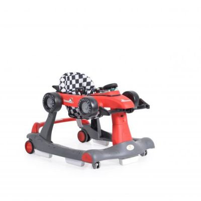 Музикална бебешка проходилка Cangaroo DAYTONNA 2В1 ЧЕРВЕНА