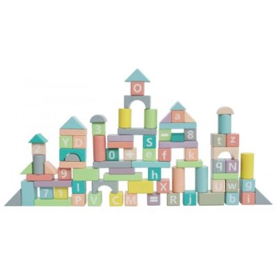 Дървени кубчета 90ел. Tooky Toy TY594