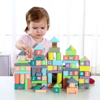 Дървени кубчета 90ел. Tooky Toy TY594