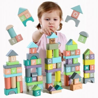 Дървени кубчета 90ел. Tooky Toy TY594