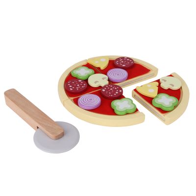 Дървен комплект за рязане пица 4221