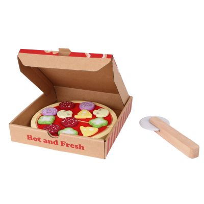 Дървен комплект за рязане пица 4221