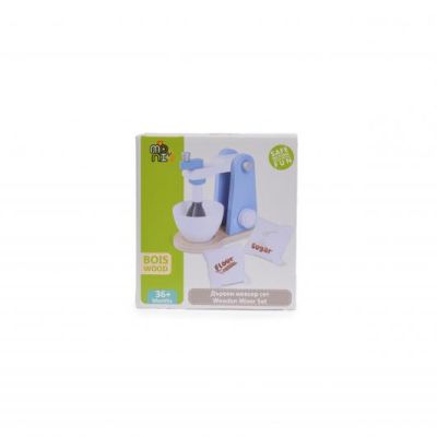 Дървен миксер с купа 4342