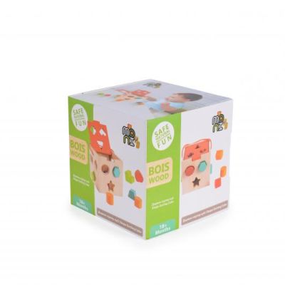 Дървен сортер куб  М015