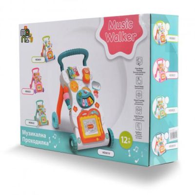 Детска музикална проходилка Walker DREAMS, син